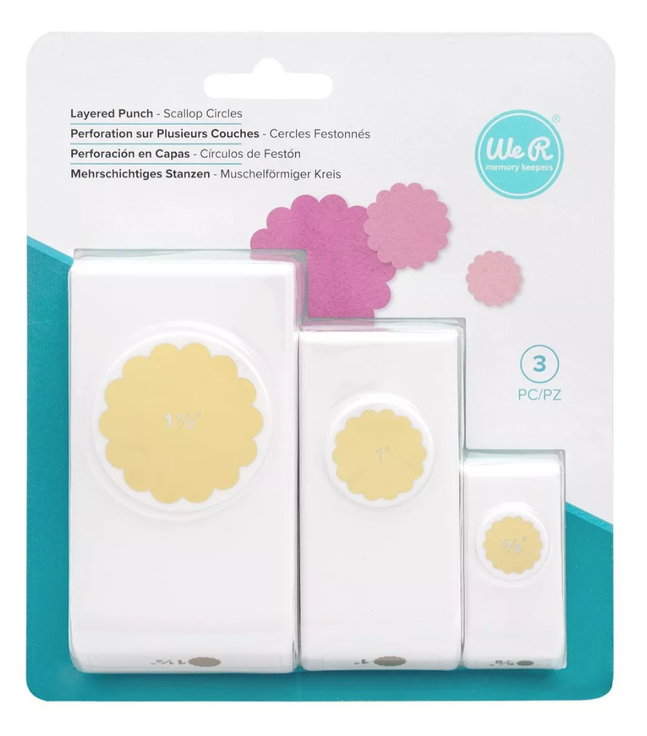 We R Punches 3 pack Scallop Circles | Perforadoras Blondas