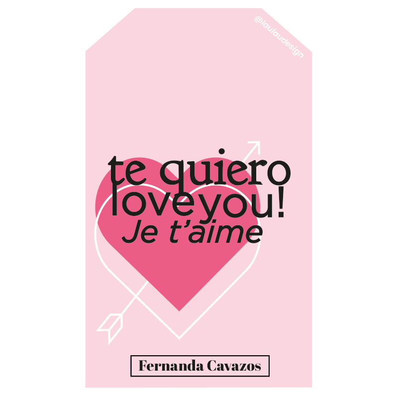 Tags personalizadas San Valentin 2024