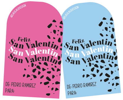 Tags personalizadas San Valentin 2024