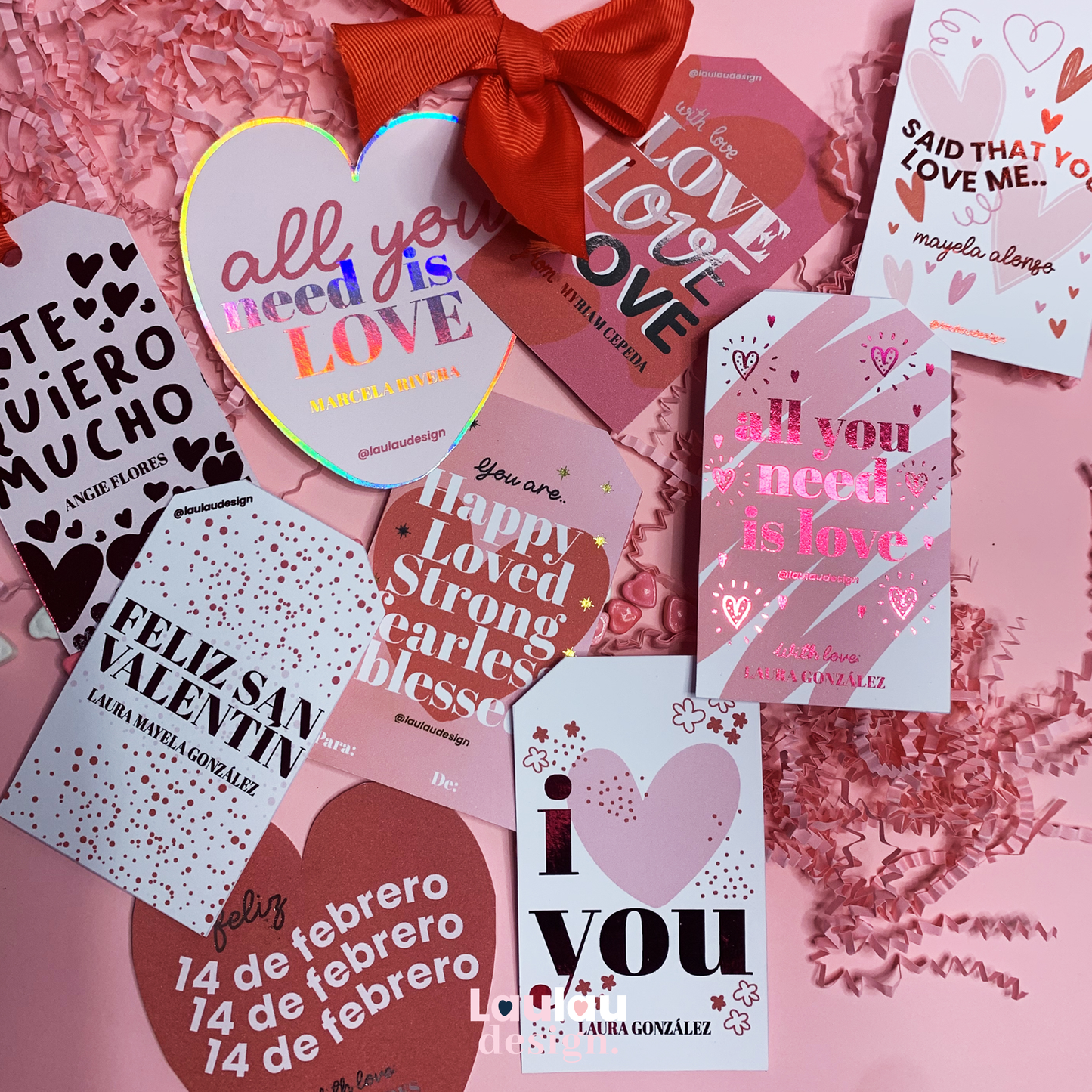 Tags Personalizadas San Valentín