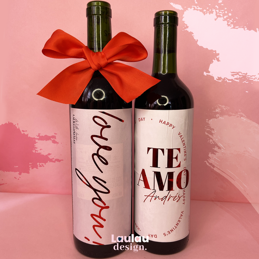 Valentine Wine Labels