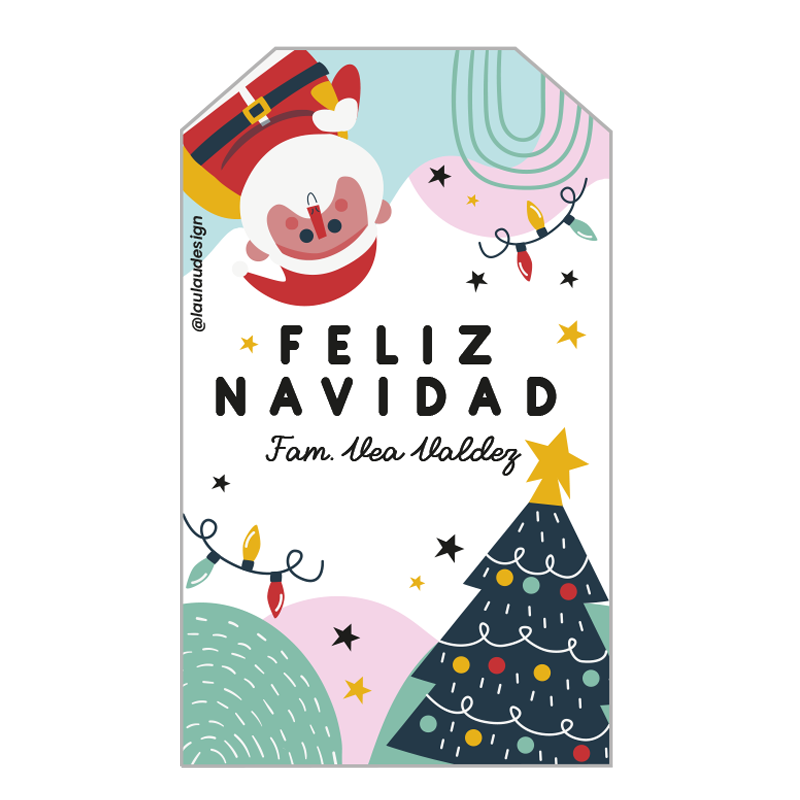 Tags Tarjetas Personalizadas Navideñas