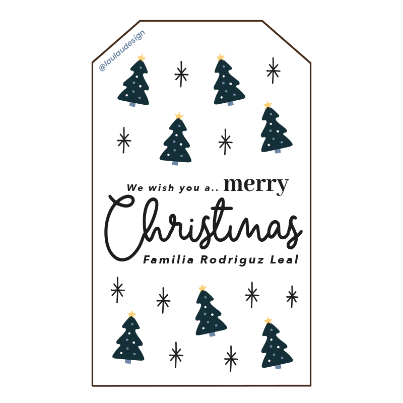 Tags Tarjetas Personalizadas Navideñas